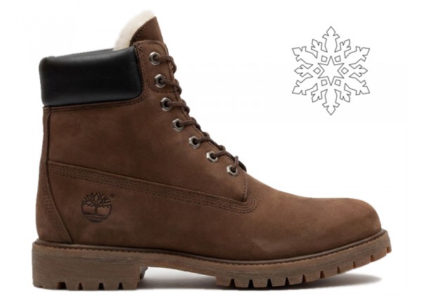 Ботинки Timberland Premium 6-Inch Waterproof Brown Black
