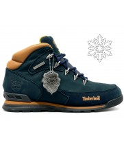 Полуботинки Timberland Euro Sprint 2 Hiker Green Blue Sand с мехом