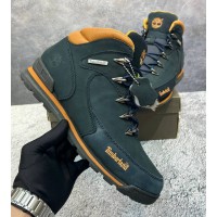 Полуботинки Timberland Euro Sprint 2 Hiker Green Blue Sand с мехом
