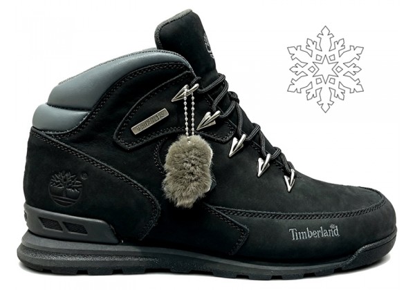 Полуботинки Timberland Euro Sprint 2 Black с мехом