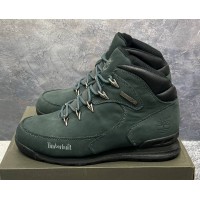 Полуботинки Timberland Euro Sprint 2 Hiker Deep Green Black с мехом
