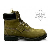 Ботинки Timberland 6 Inch Premium Waterproof Olive Nubuc
