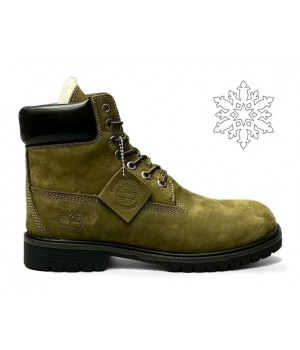 Ботинки Timberland 6 Inch Premium Waterproof Olive Nubuc