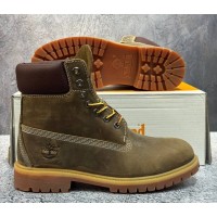 Ботинки Timberland Premium 6-Inch Waterproof Olive Green Brown
