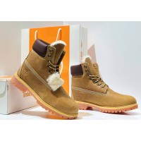 Ботинки Timberland 6 Inch Premium Waterproof Wheat Rust Brown Nubuc