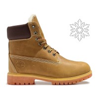 Ботинки Timberland 6 Inch Premium Waterproof Wheat Rust Brown Nubuc