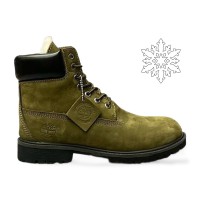 Ботинки Timberland 6 Inch Premium Waterproof Olive Nubuc