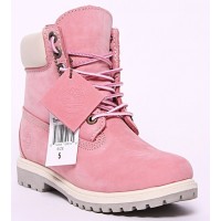 Timberland ботинки 10061 розовые зимние с мехом (36-41)