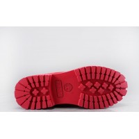 Timberland ботинки 10061 красные зимние с мехом (36-40)