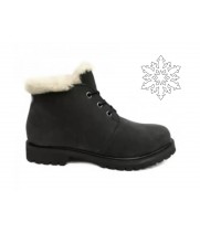 Timberland ботинки Heritage черные зимние с мехом (36-46) 