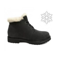 Timberland ботинки Heritage черные зимние с мехом (36-46) 