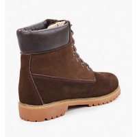 Timberland ботинки 10061 с мехом зимние коричневые (36-46) 