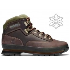 Ботинки Timberland Euro Hiker Mid Hiker темно-коричневые