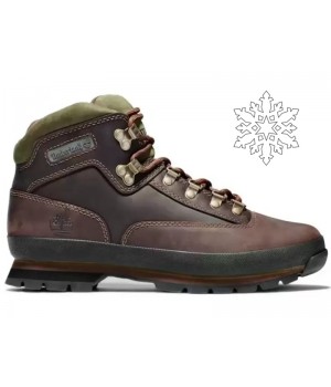 Ботинки Timberland Euro Hiker Mid Hiker темно-коричневые