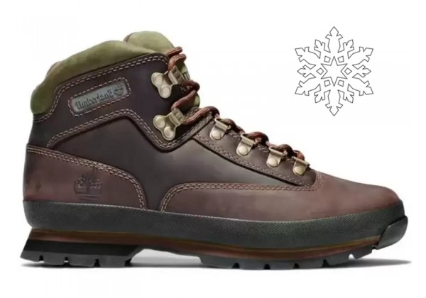 Ботинки Timberland Euro Hiker Mid Hiker темно-коричневые