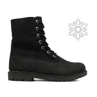 Ботинки Тимберленд Teddy Fleece Black черные (36-41)