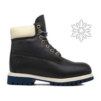 Ботинки Timberland 17061 Leather Navy White зимние