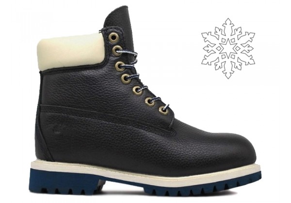 Ботинки Timberland 17061 Leather Navy White зимние