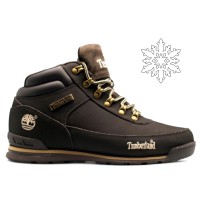 Зимние кроссовки Timberland Euro Sprint Brown коричневые