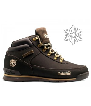 Зимние кроссовки Timberland Euro Sprint Brown коричневые