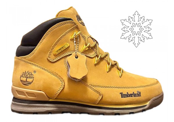 Timberland Euro Sprint Yellow желтые зимние с мехом (41-46)