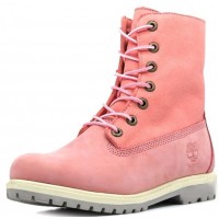 Ботинки Тимберленд Teddy Fleece Pink розовые (36-41)