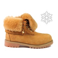 Ботинки Timberland Teddy Albina желтые зимние с мехом (36-41)