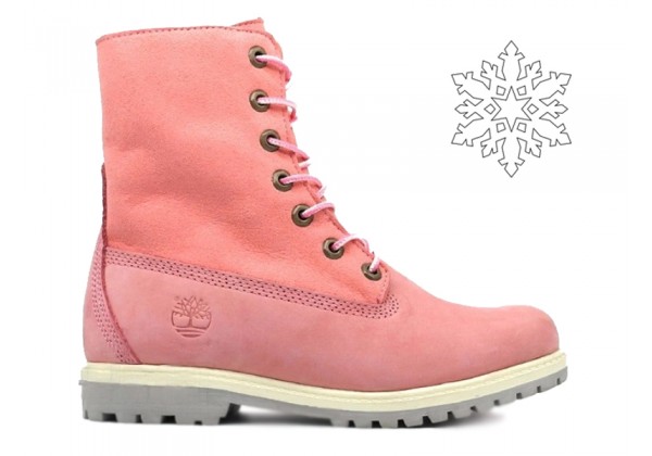 Ботинки Тимберленд Teddy Fleece Pink розовые (36-41)