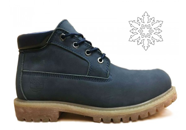 Обувь Timberland Classic Mini синие зимние с мехом (41-46)