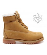 Timberland ботинки 10061 желтые зимние с мехом (36-46) 