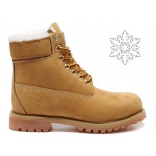 Timberland ботинки 10061 желтые зимние с мехом (36-46) 