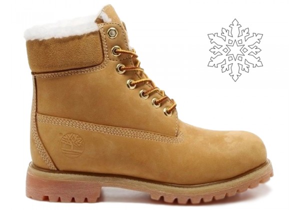 Timberland ботинки 10061 желтые зимние с мехом (36-46) 