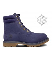 Ботинки Timberland 6 Inch Blue с мехом