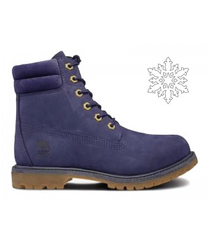 Ботинки Timberland 6 Inch Blue с мехом