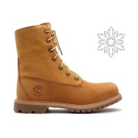 Ботинки Timberland Authentics Teddy Fleece WP Wheat Folddown Wide Boots (36-41) 