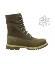 Ботинки женские Timberland Authentics Teddy Fleece Water Proof Fold Down хаки (36-41)