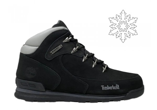 Ботинки Timberland Euro Sprint 2 Hiker Black Grey с мехом