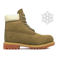 Ботинки Timberland 17061 Olive зимние с мехом