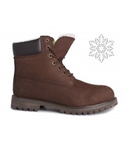 Timberland ботинки 10061 коричневые зимние с мехом (36-46)