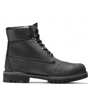 Timberland 6 Inch Premium Shearling Boot WP Black с мехом