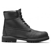 Timberland 6 Inch Premium Shearling Boot WP Black с мехом