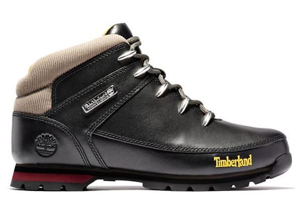 Timberland Euro Sprint Mid Hiker Mountain Boots Black Beige