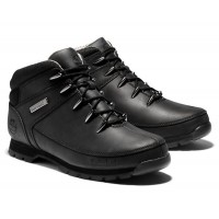 Timberland Euro Sprint Mid Hiker Mountain Boots All Black