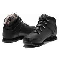 Timberland Euro Sprint Mid Hiker Mountain Boots All Black