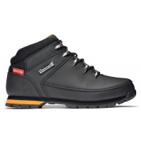 Timberland Euro Sprint Mid Hiker Mountain Boots Black Orange