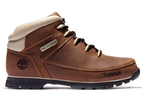 Timberland Euro Sprint Mid Hiker Mountain Boots Brown White