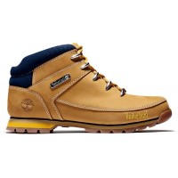 Timberland Euro Sprint Mid Hiker Mountain Boots Yellow Navy Blue