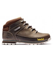 Timberland Euro Sprint Mid Hiker Mountain Boots Dark Brown Turquoise