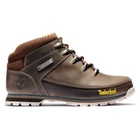 Timberland Euro Sprint Mid Hiker Mountain Boots Dark Brown Turquoise