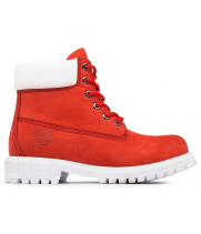 Ботинки Timberland 17061 Red White красные женские